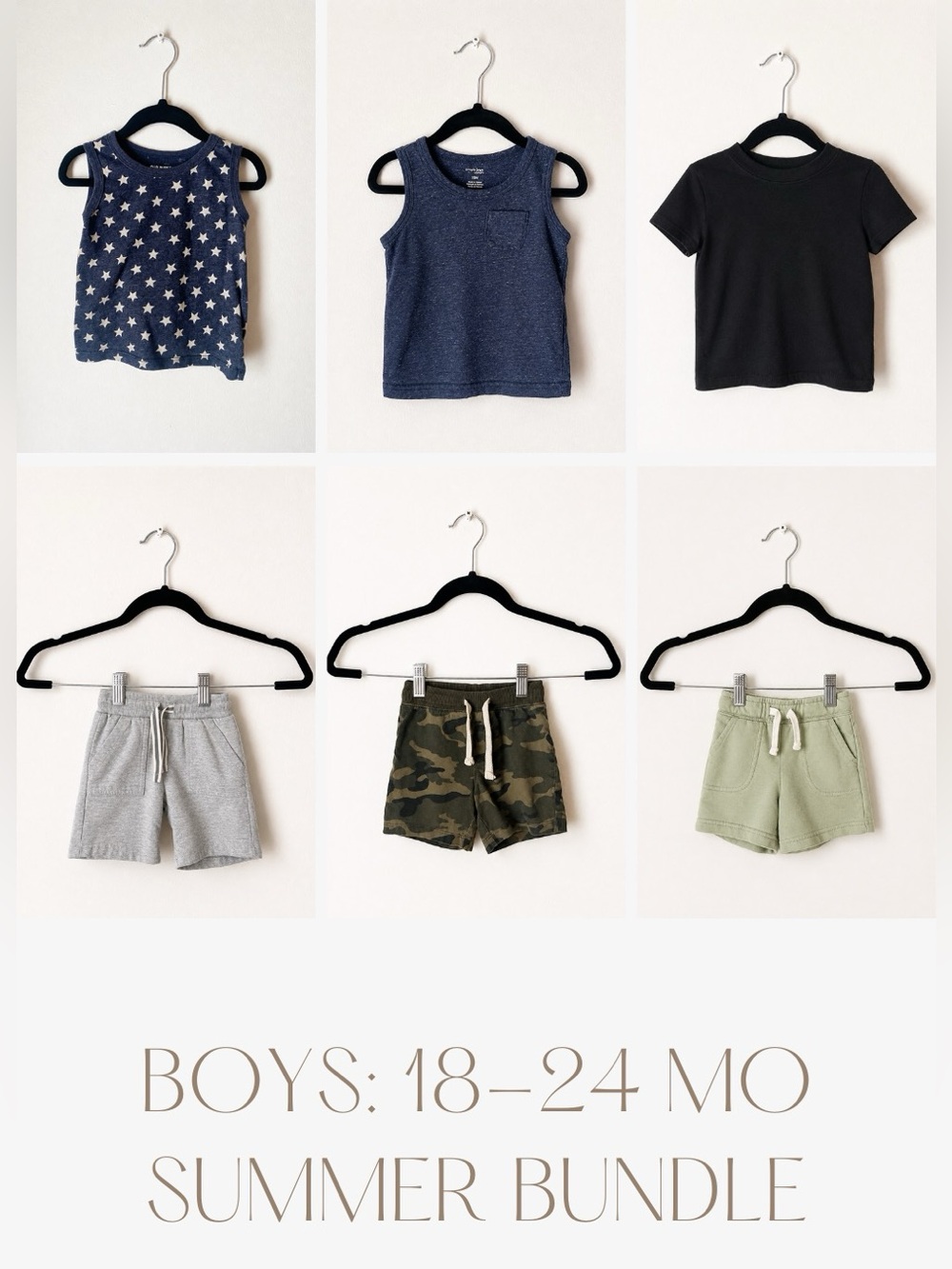 BOYS 18-24MO: Summer Bundle3 Shirts & 3 Shorts